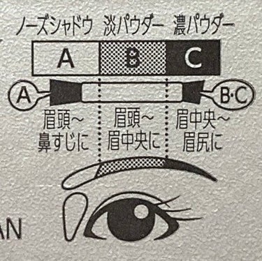 ノーズ＆アイブロウパウダー/CEZANNE/パウダーアイブロウを使ったクチコミ（3枚目）