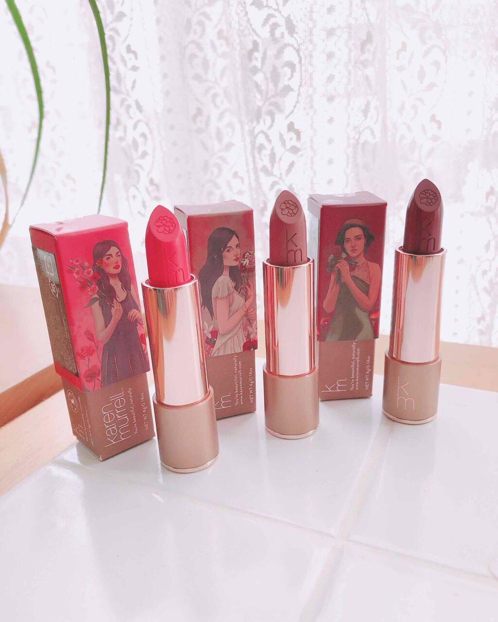 カレン・マレル リップスティック 17 ポピー パッション/Karen Murrell(カレン・マレル)/口紅を使ったクチコミ（3枚目）