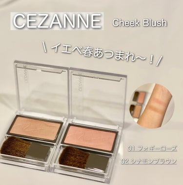 チークブラッシュ/CEZANNE/パウダーチークを使ったクチコミ（1枚目）