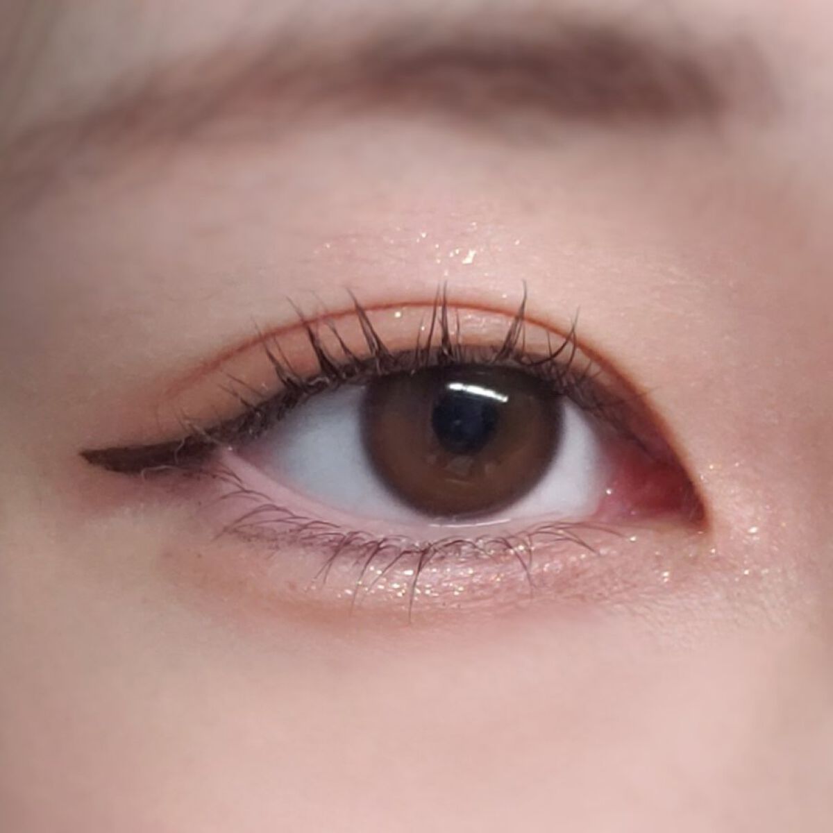 メロウドローアイライナー/&nd by rom&nd/リキッドアイライナーを使ったクチコミ（2枚目）