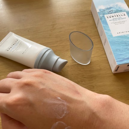 ヒアルーシカ ウォーターフィット サンセラム/SKIN1004/日焼け止めローションを使ったクチコミ(1枚目)