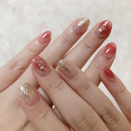 セミキュアジェルネイル(ハンド) ND-003-J N Hatsu Koi (My Wishes collection)/ohora/ネイルシールを使ったクチコミ(3枚目)