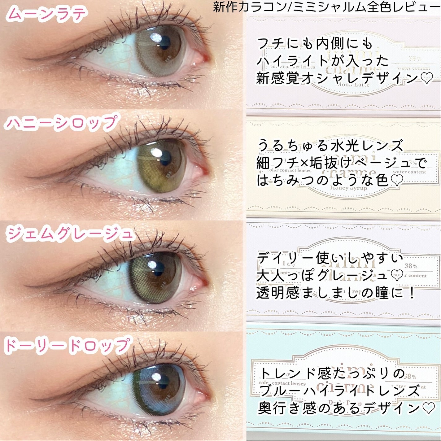 mimi charme 1day/mimi charme/ワンデー(1DAY)カラコンを使ったクチコミ(4枚目)