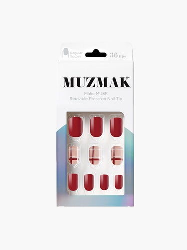 Muzmak TPUネイルチップ（shape:Regular Square）