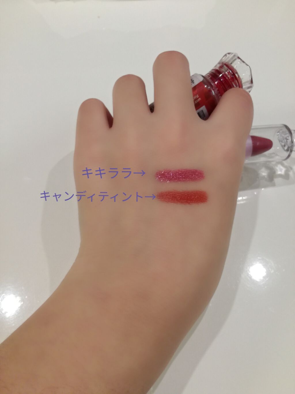 ウォーター キャンディー ティント/the SAEM/リップティントを使ったクチコミ(2枚目)