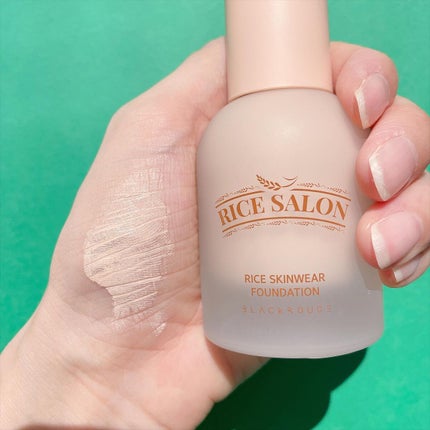 ライススキンウェアファンデーション/BLACK ROUGE/リキッドファンデーションを使ったクチコミ(4枚目)