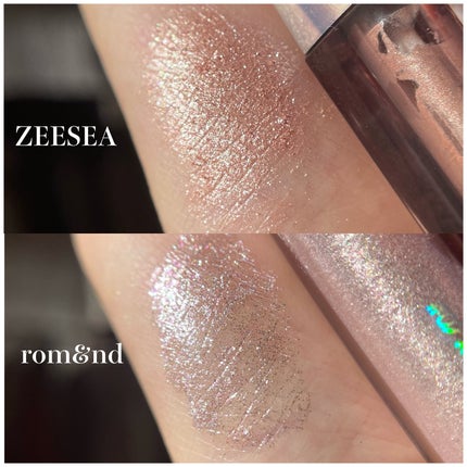 リキッド グリッター シャドウ/rom&nd/グリッターを使ったクチコミ(6枚目)