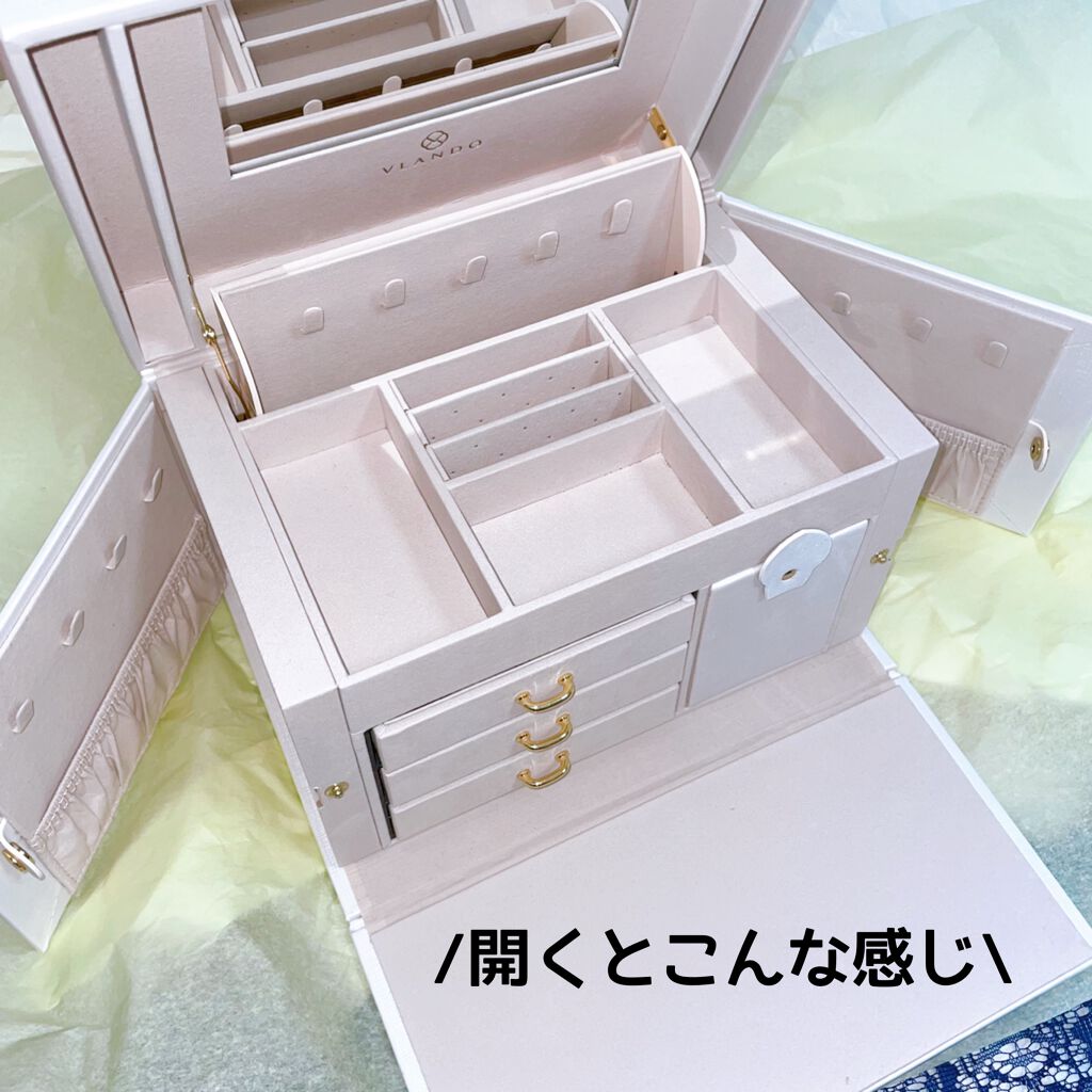 Harupon🥀 on LIPS 「❪Amazonでジュエリーボックス購入✧︎❫沢山収納出来る!機..」(2枚目)