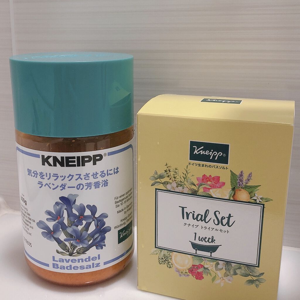 バスソルト トライアルセット/クナイプ/無機塩系入浴剤を使ったクチコミ（2枚目）