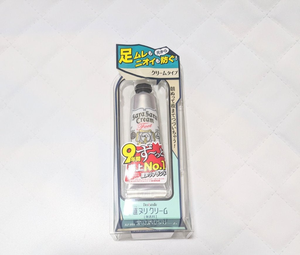 薬用足指さらさらクリーム/デオナチュレ/デオドラント・制汗剤を使ったクチコミ(2枚目)