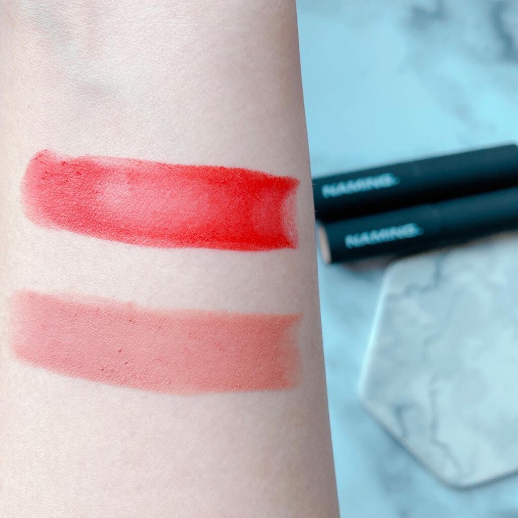 スマッジセミマットリップスティック/NAMING./口紅を使ったクチコミ(5枚目)