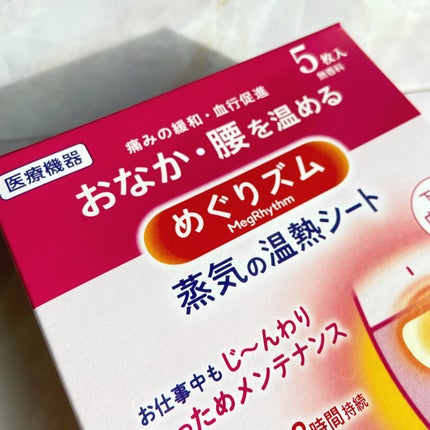 蒸気の温熱シート 下着の内側面に貼るタイプ/めぐりズム/その他を使ったクチコミ(6枚目)