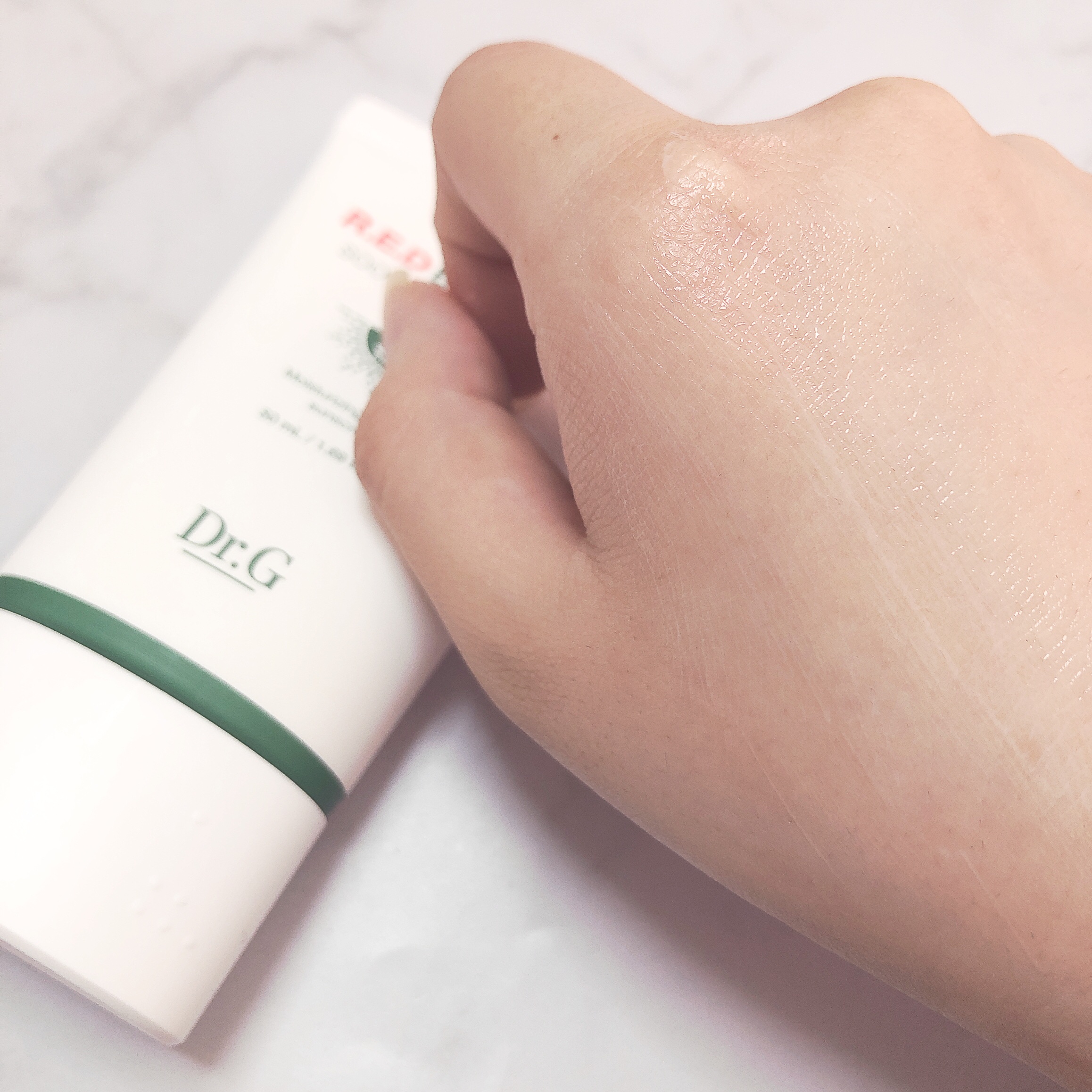 レッドブレミッシュスージングアップサン/Dr.G/日焼け止めクリームを使ったクチコミ（3枚目）