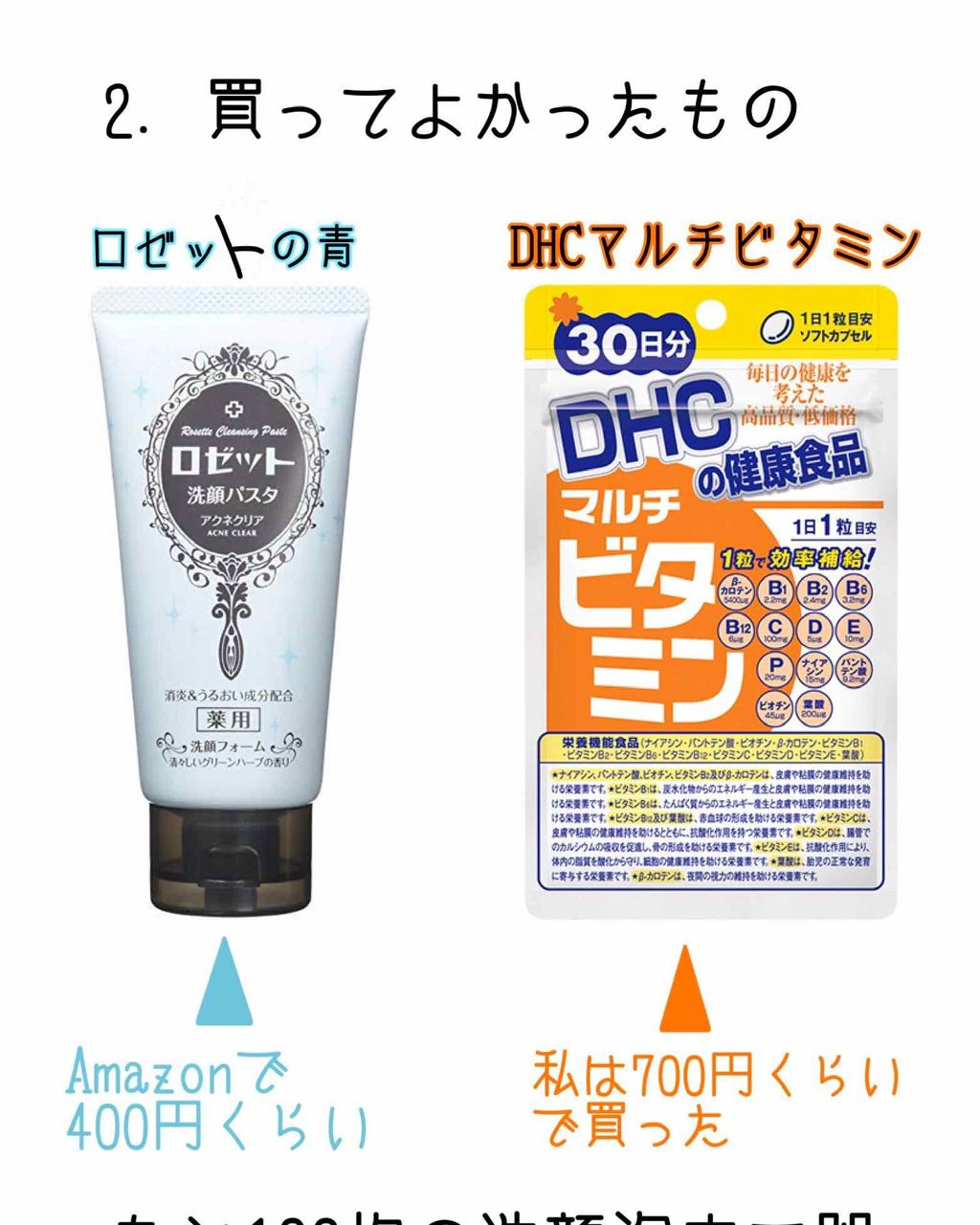 DHC マルチビタミン/DHC/美容サプリメントを使ったクチコミ（2枚目）