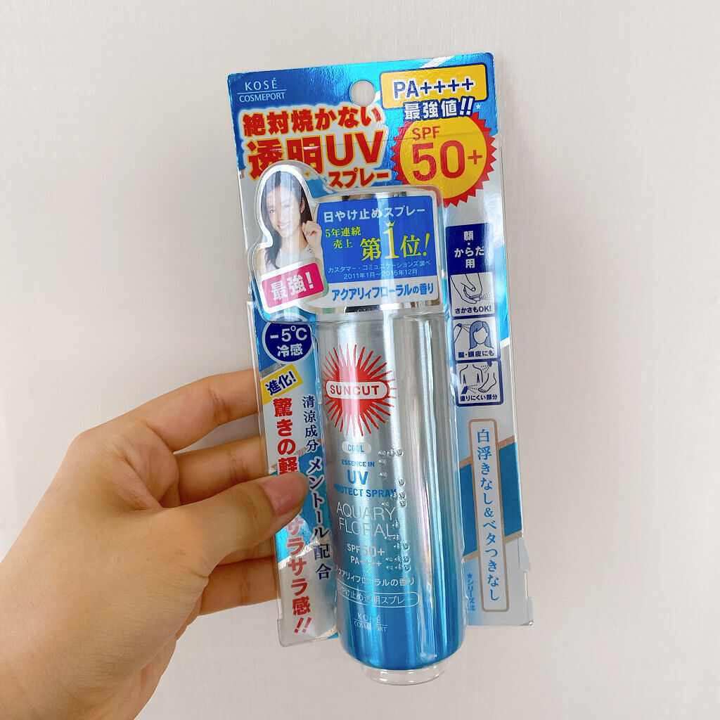 日やけ止め透明スプレー（アクアリィフローラル）/サンカット®/日焼け止めミスト・スプレーを使ったクチコミ（2枚目）
