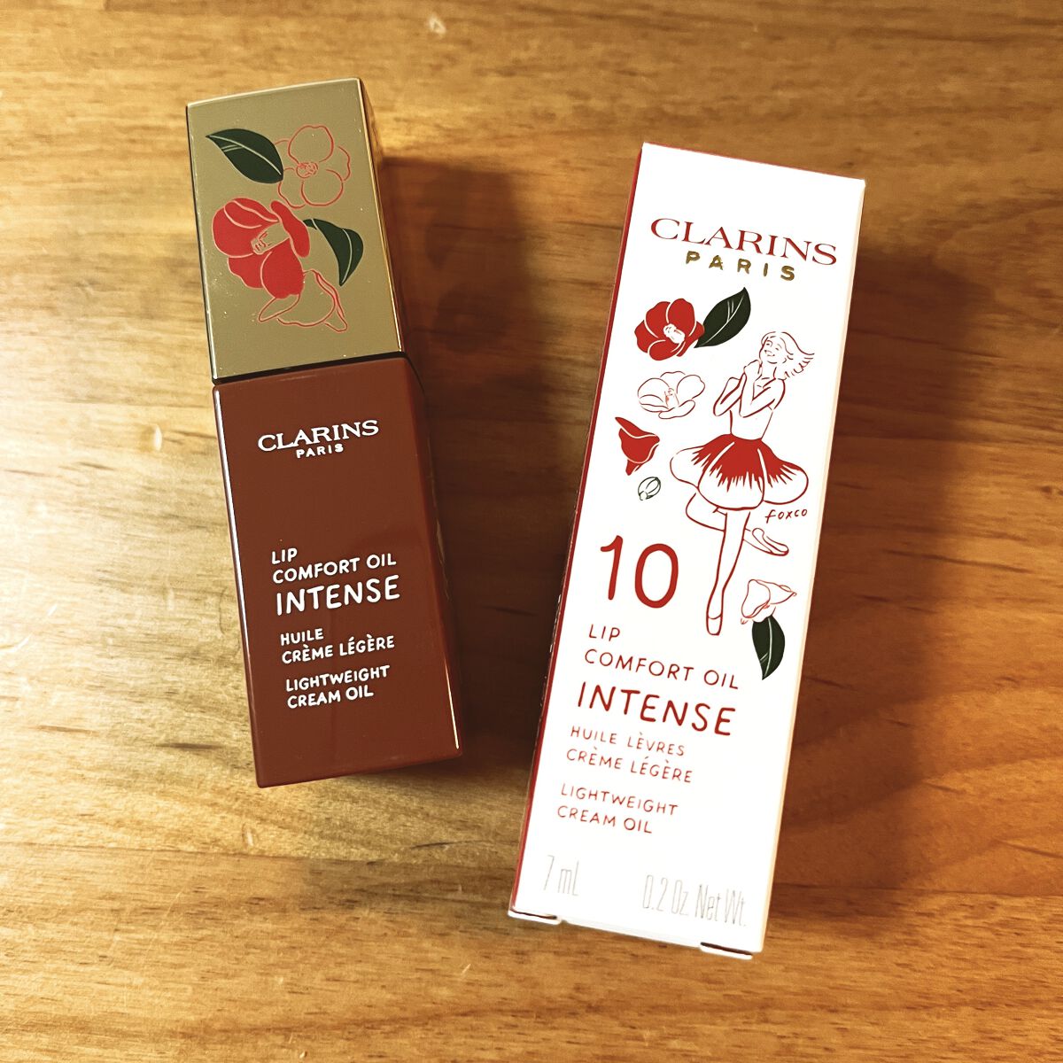 コンフォート リップオイル インテンス 10 ディープカメリア/CLARINS/リップグロスを使ったクチコミ（1枚目）