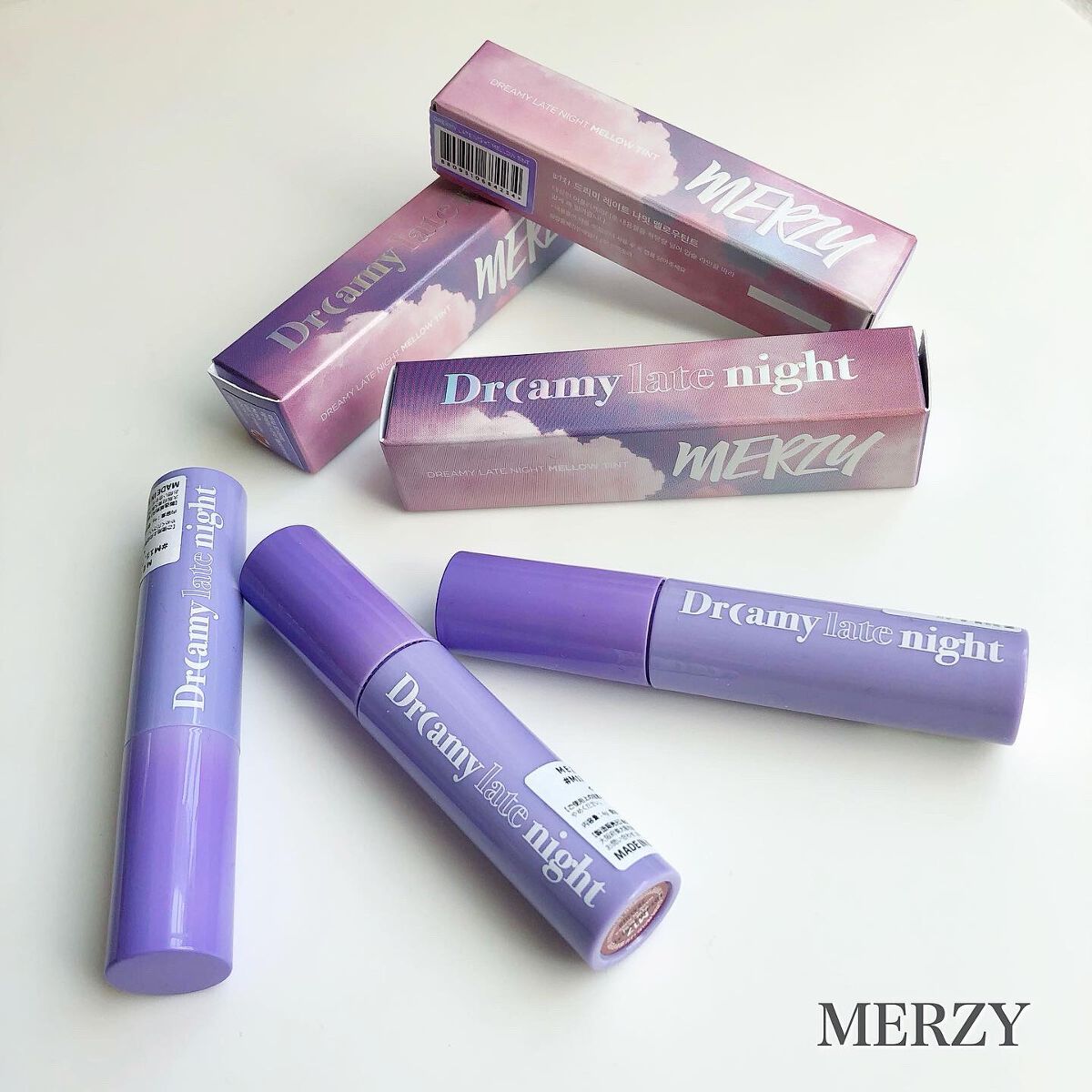 ドリーミーレイトナイト メロウティント M10 ゲットハイラスト/MERZY/リップティントを使ったクチコミ（1枚目）