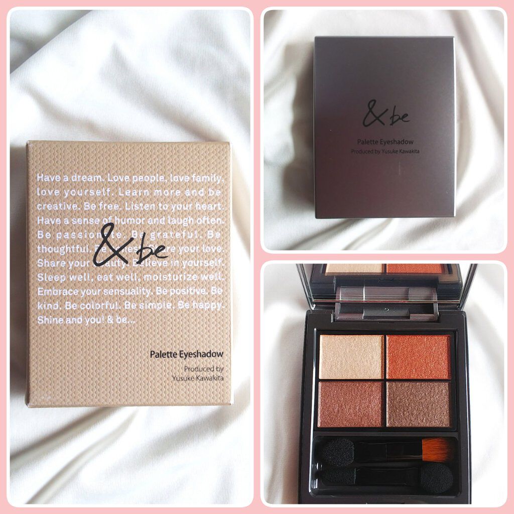 パレットアイシャドウ サンドブラウン/＆be/アイシャドウパレットを使ったクチコミ（2枚目）