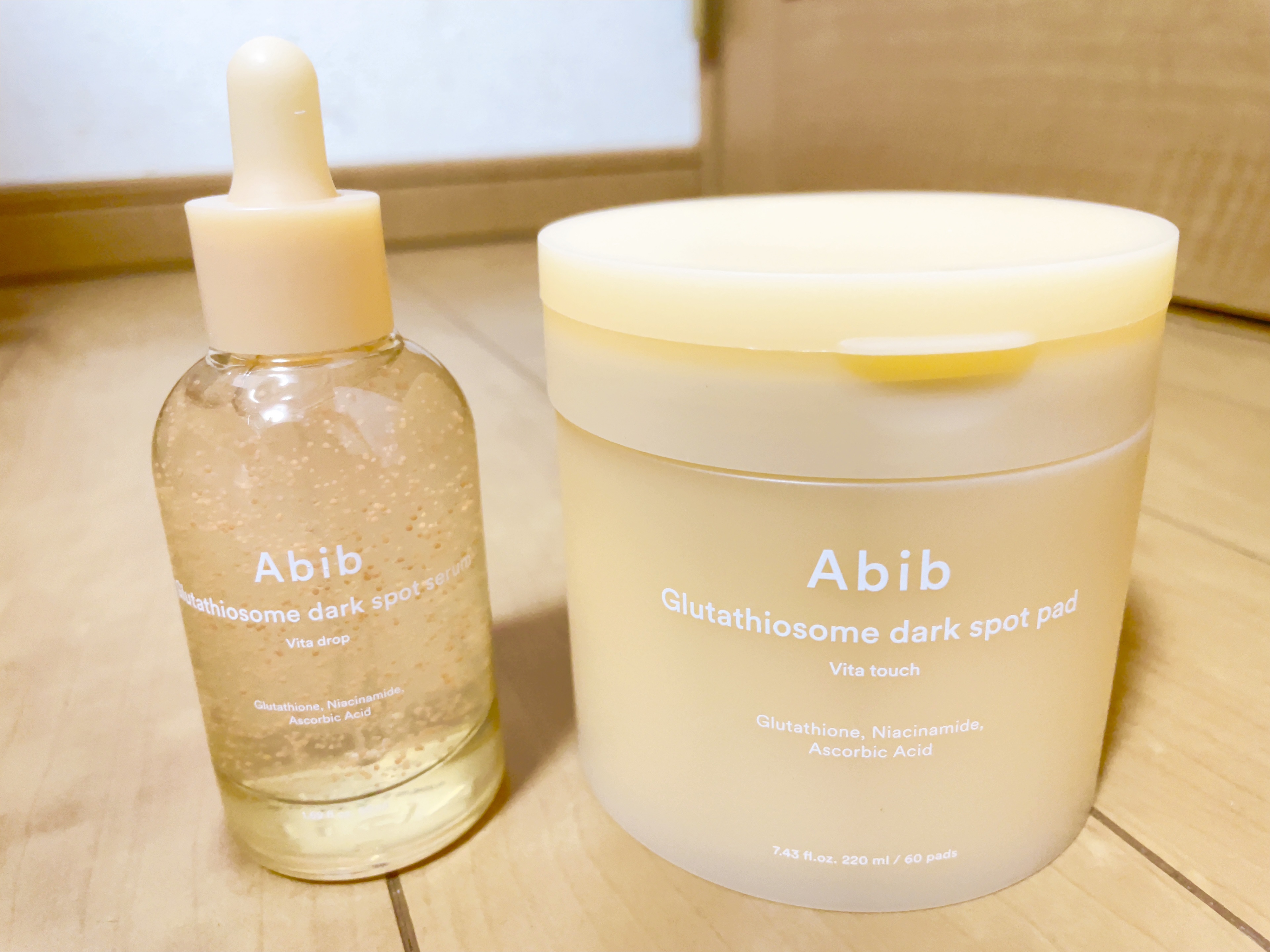 グルタチオンソームダークスポットパッドビタタッチ/Abib /トナーパッドを使ったクチコミ（3枚目）