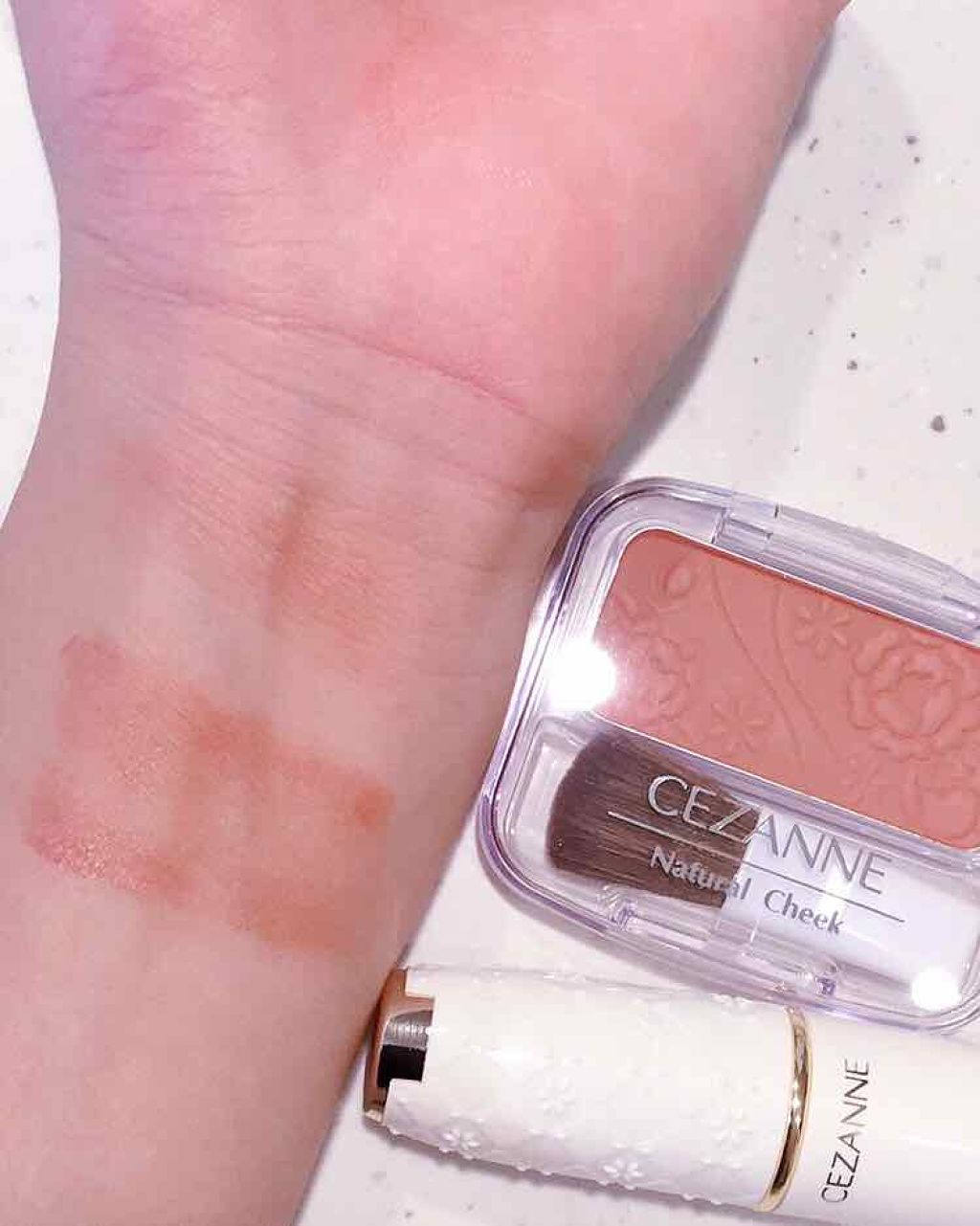 ナチュラル チークN/CEZANNE/パウダーチークを使ったクチコミ(4枚目)