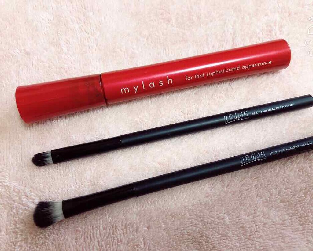 UR GLAM　EYESHADOW BRUSH B/U R GLAM/メイクブラシを使ったクチコミ（2枚目）