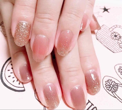 貼るジェルネイル/セリア/ネイルシールを使ったクチコミ(3枚目)