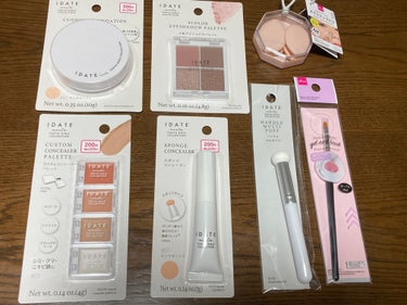 DAISO メイクアップパフ（ミニサイズ、４個、専用ケース付）のクチコミ「今日の投稿になります✨

DAISOへ行きました⭐️

IDATE　アイデイト ハンドルマルチ.....」（1枚目）