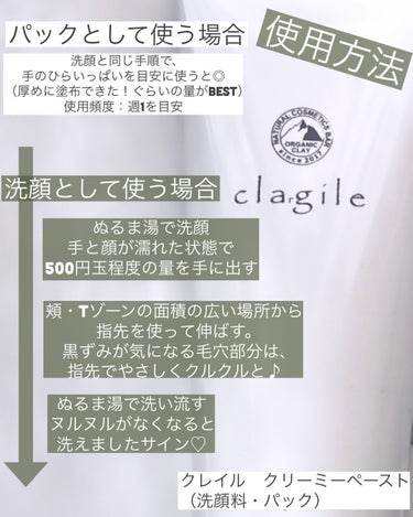  クレイル クリーミーペースト/clargile/その他洗顔料を使ったクチコミ（4枚目）