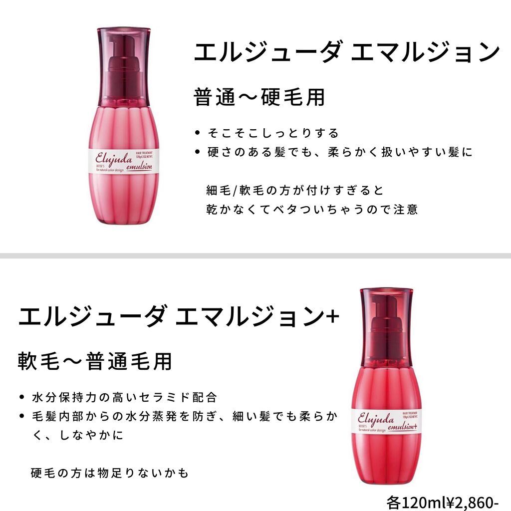 エルジューダのヘアミルク ディーセス エルジューダ エマルジョン他、2