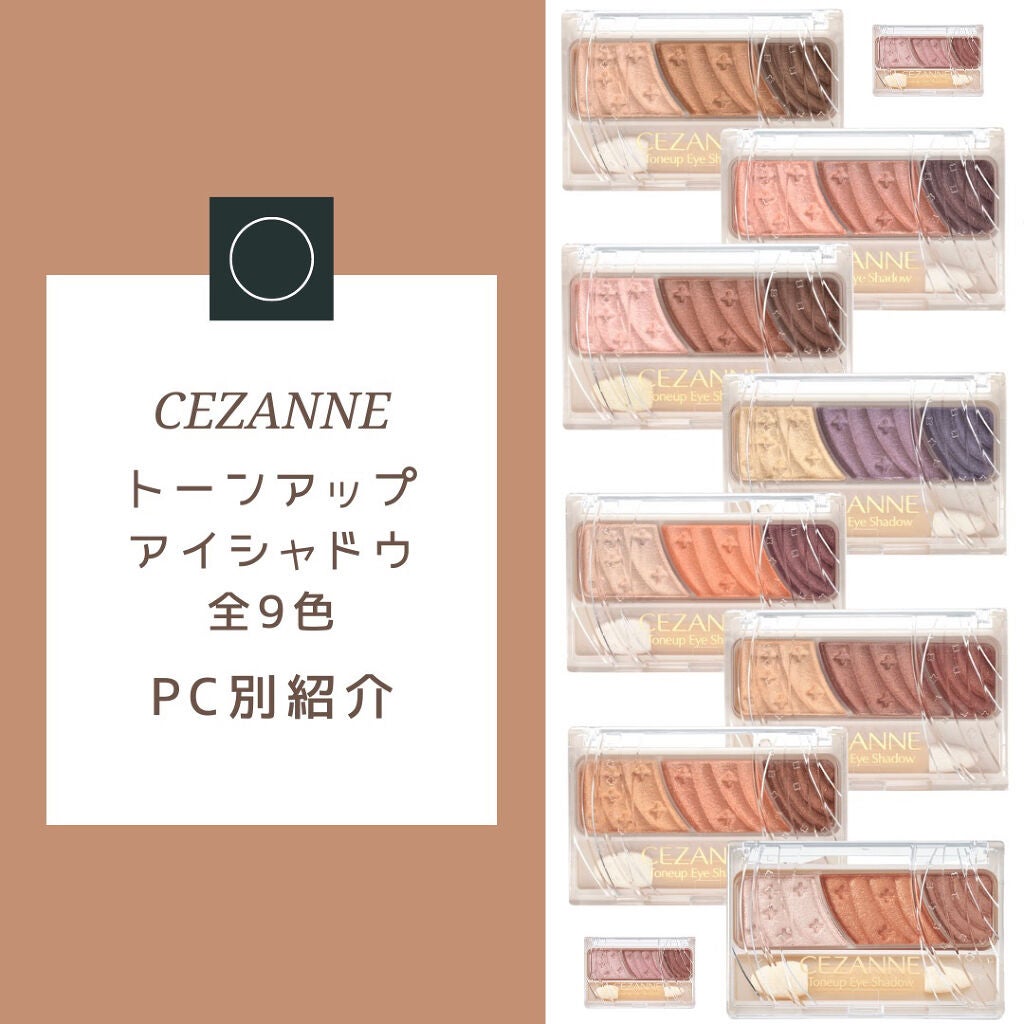 トーンアップアイシャドウ/CEZANNE/アイシャドウパレットを使ったクチコミ(1枚目)
