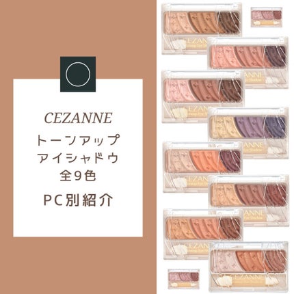 トーンアップアイシャドウ/CEZANNE/アイシャドウパレットを使ったクチコミ(1枚目)