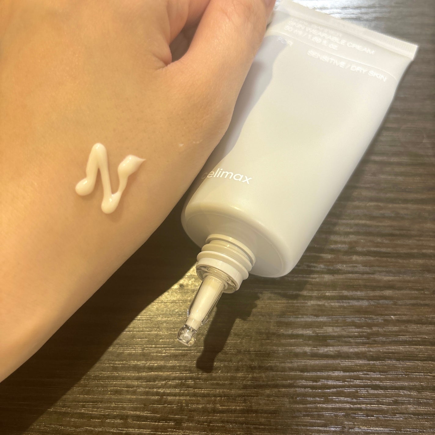 デュアルバリアスキンウェアラブルクリーム/celimax/フェイスクリームを使ったクチコミ(2枚目)