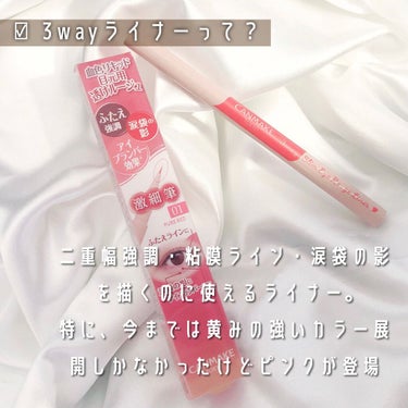 3wayスリムアイルージュライナー/キャンメイク/リキッドアイライナーを使ったクチコミ（2枚目）