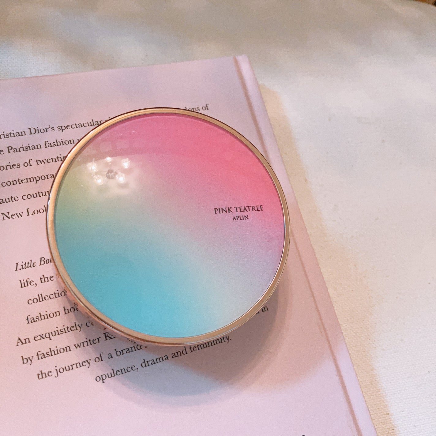 ピンクティーツリーカバークッション/APLIN/クッションファンデーションを使ったクチコミ(1枚目)