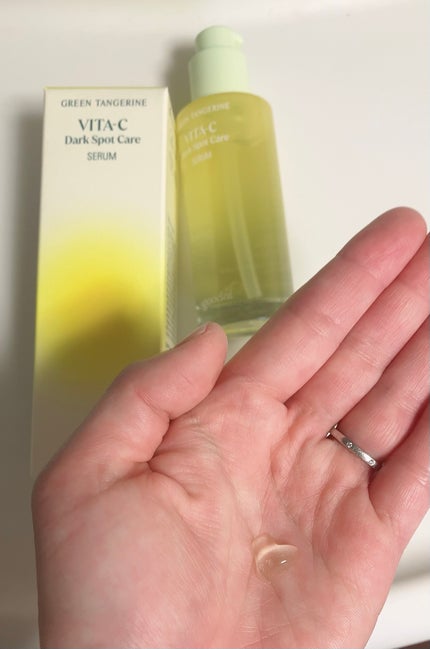 グリーンタンジェリン ビタC ダークスポットケアセラム/goodal/美容液を使ったクチコミ(2枚目)
