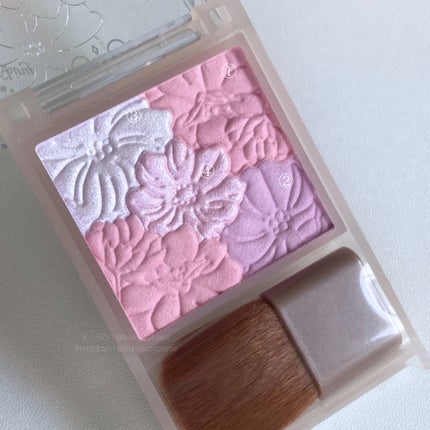 グロウフルールチークス(ブレンドタイプ)/キャンメイク/パウダーチークを使ったクチコミ(2枚目)