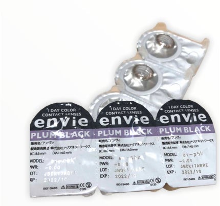 envie 1day プラムブラック/envie/ワンデー(1DAY)カラコンを使ったクチコミ(2枚目)