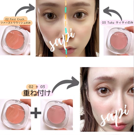 フラッフィーブラッシュ/Dear.A/パウダーチークを使ったクチコミ(7枚目)