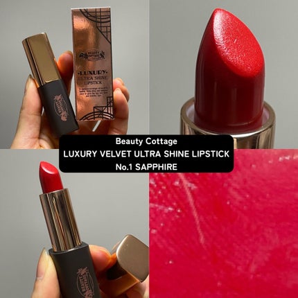 LUXURY VELVET MATTE LIPSTICK/Beauty Cottage/口紅を使ったクチコミ(4枚目)