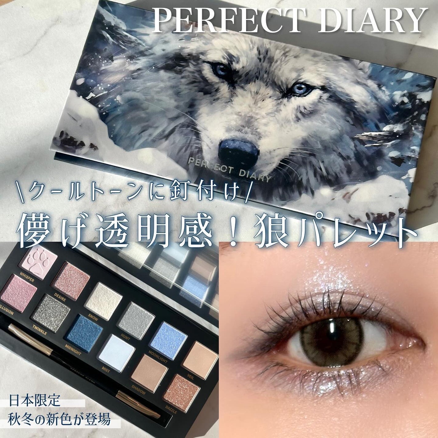 エクスプローラ12色 動物アイシャドウパレット/PERFECT DIARY/アイシャドウパレットを使ったクチコミ(1枚目)