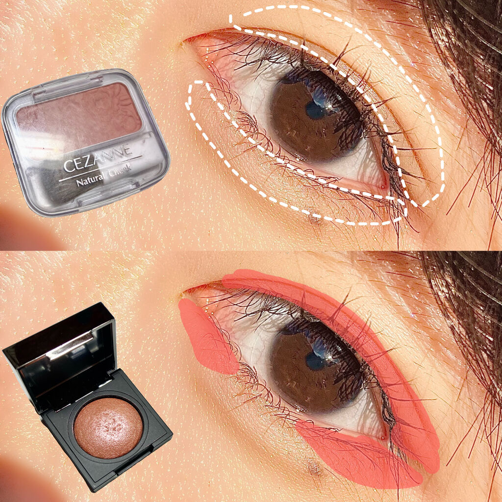 ルックアット マイアイ カフェ/ETUDE/単色アイシャドウを使ったクチコミ（3枚目）