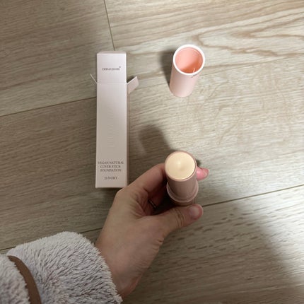 ヴィーガンナチュラルカバースティックファンデーション/DERMASHARE/その他ファンデーションを使ったクチコミ(3枚目)