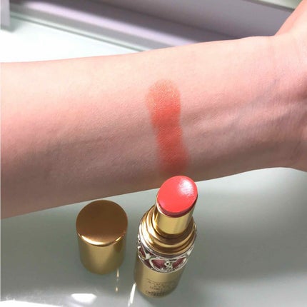 ルージュ ヴォリュプテ シャイン/YVES SAINT LAURENT BEAUTE/口紅を使ったクチコミ(2枚目)