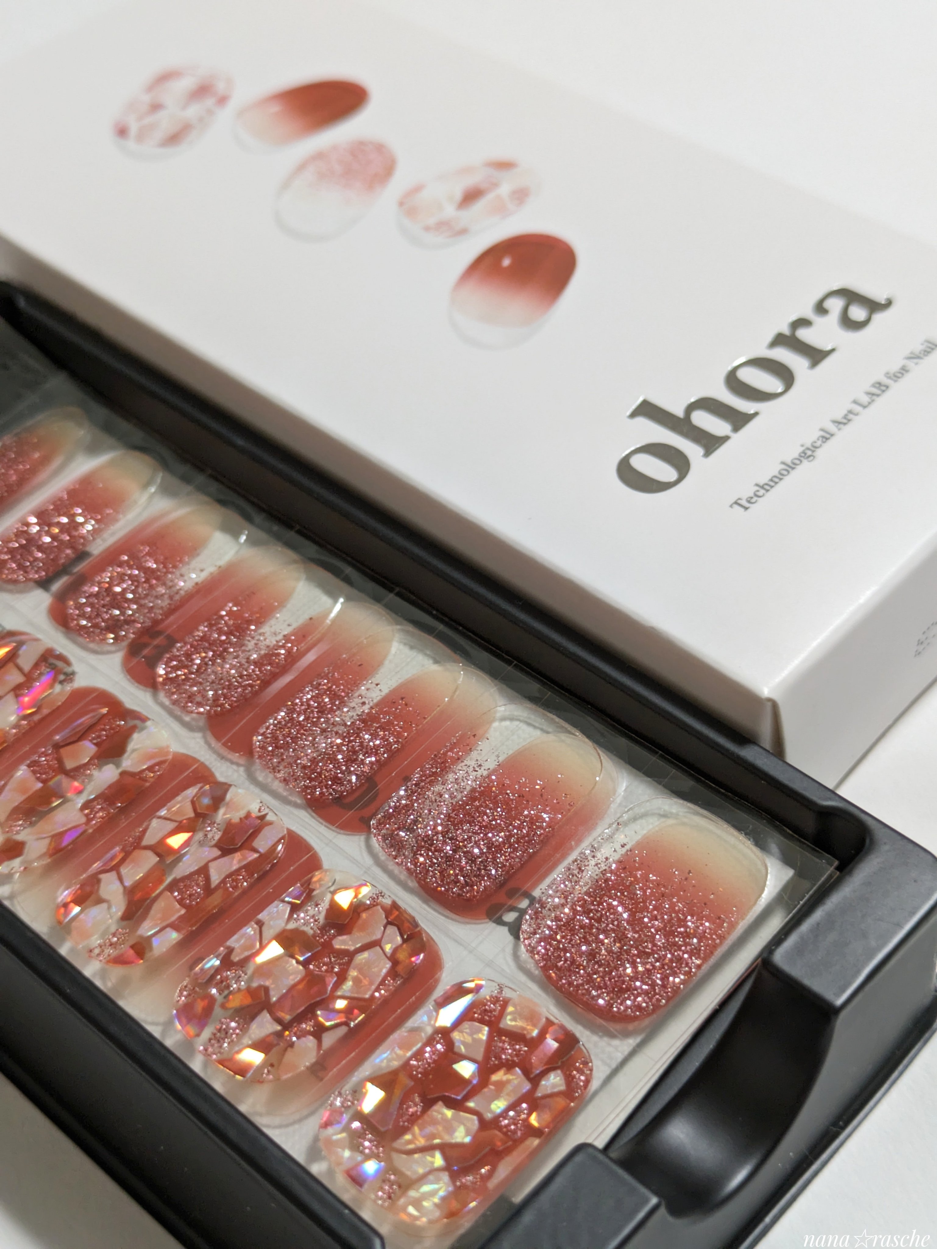 セミキュアジェルネイル（ハンド）/ohora/ネイルシールを使ったクチコミ（2枚目）