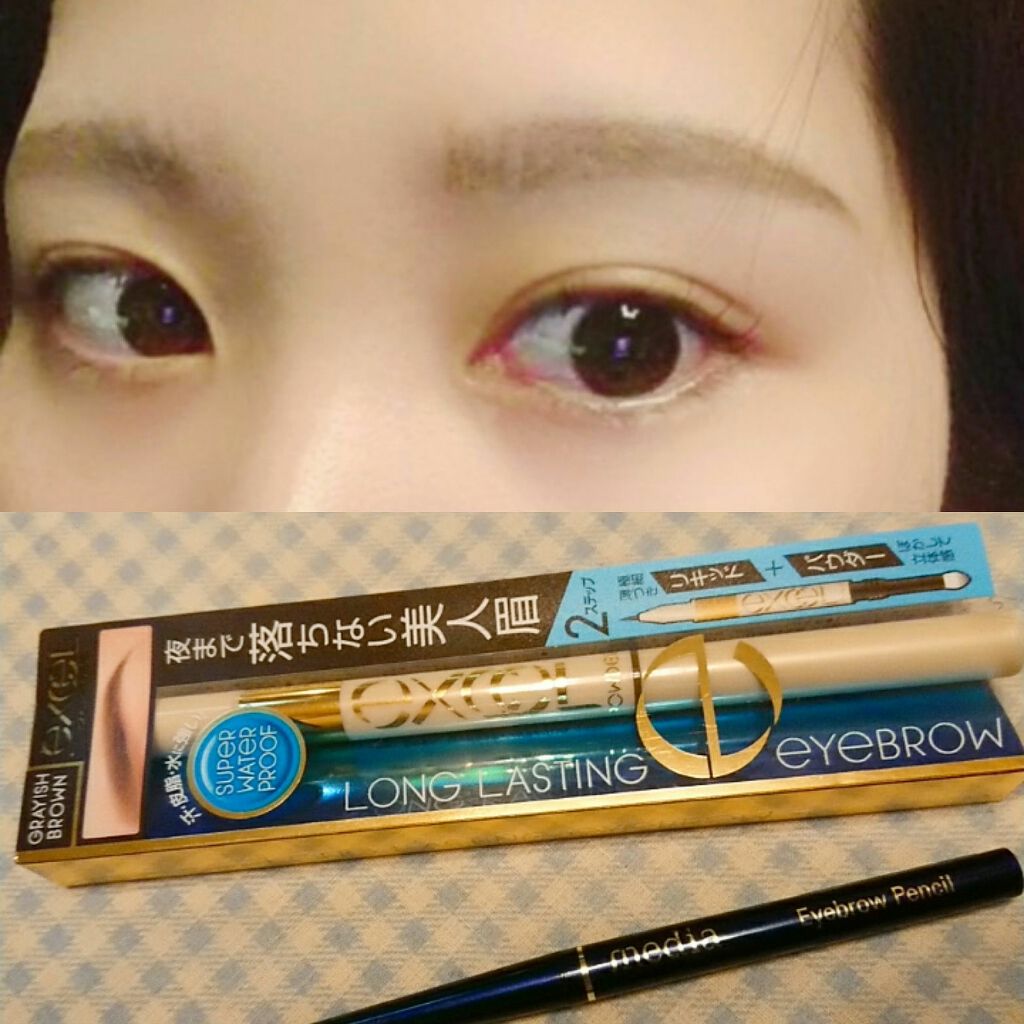 ロングラスティングアイブロウ/excel/リキッドアイブロウを使ったクチコミ(1枚目)