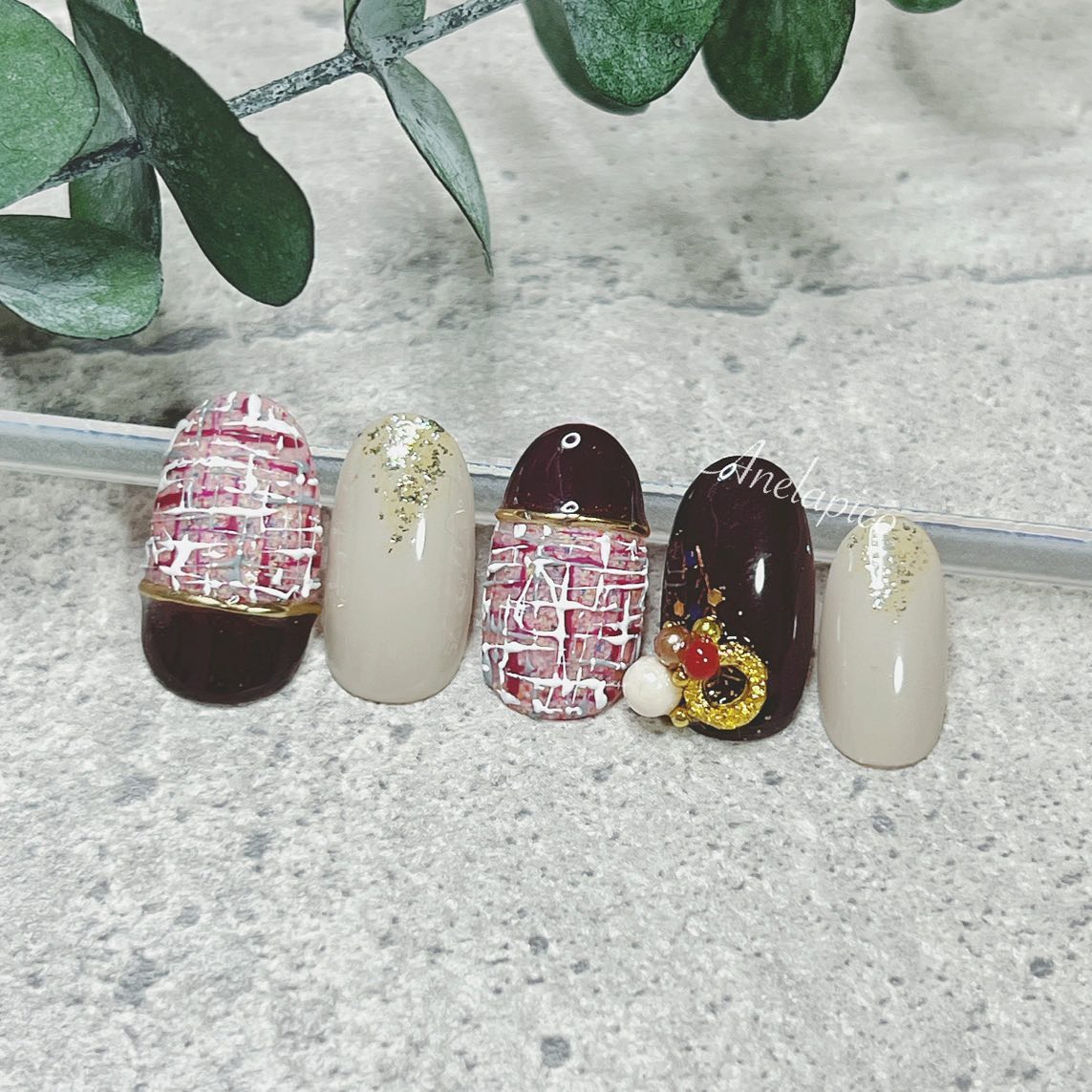 mamico on LIPS 「*ツイードネイルサンプル💅※※※※※※※※※※※※※※※※※..」(1枚目)