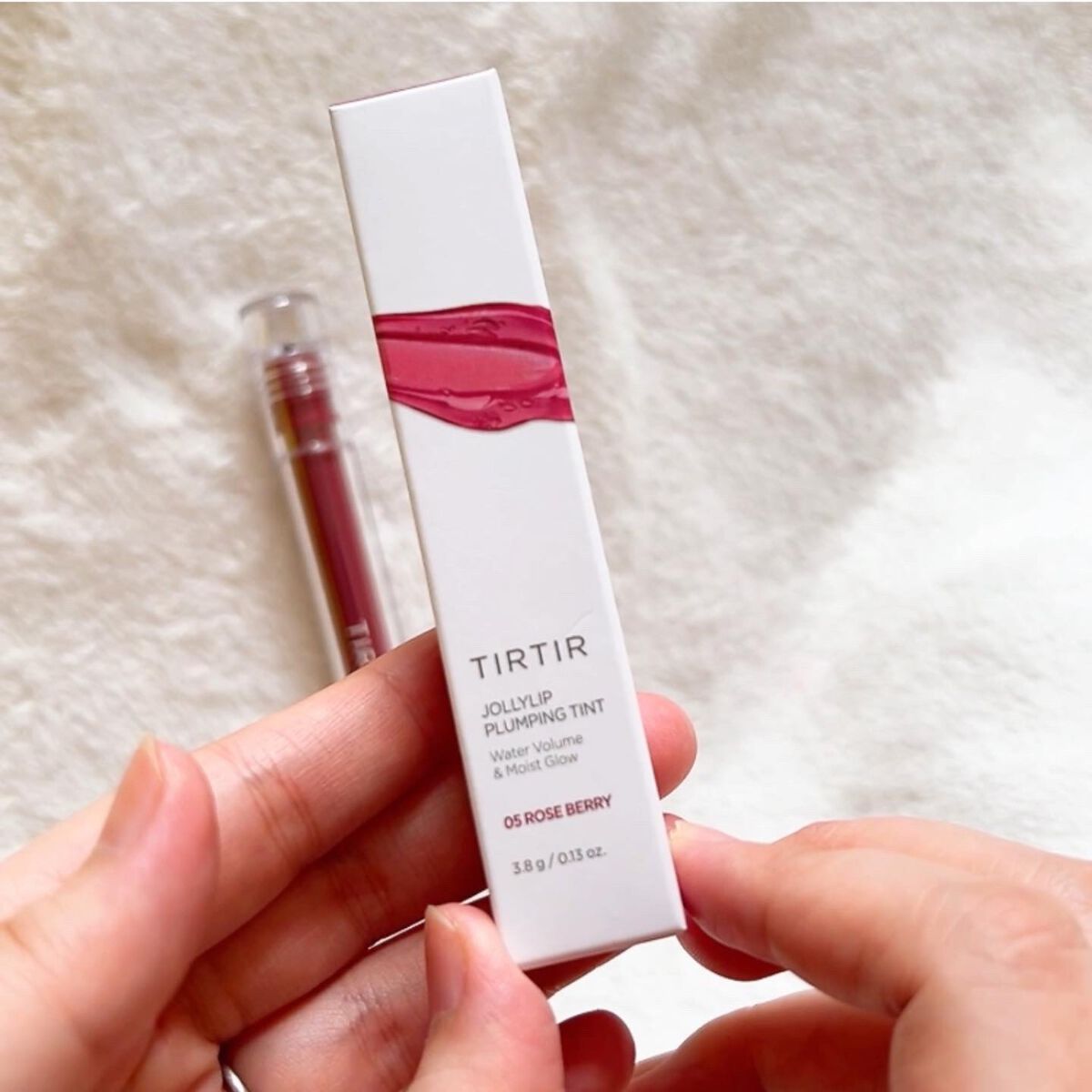 ジョリーリッププランプリップティント 05 ROSE BERRY/TIRTIR(ティルティル)/リップティントを使ったクチコミ（2枚目）