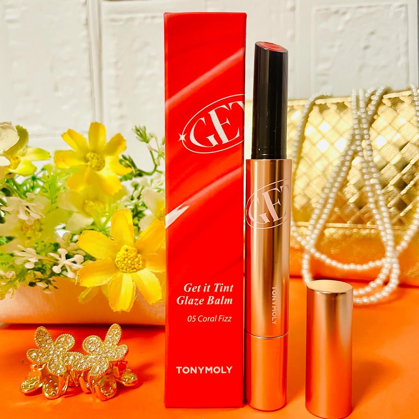 ゲットイットティントグレーズバーム/TONYMOLY/リップティントを使ったクチコミ（2枚目）