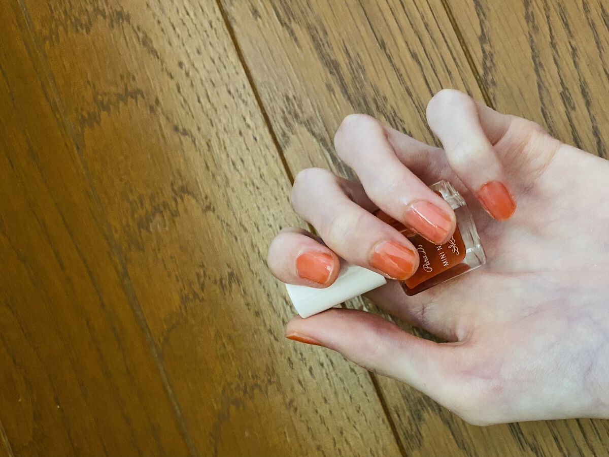 ミニネイル OR02 ポピーオレンジ/パラドゥ/マニキュアを使ったクチコミ（1枚目）
