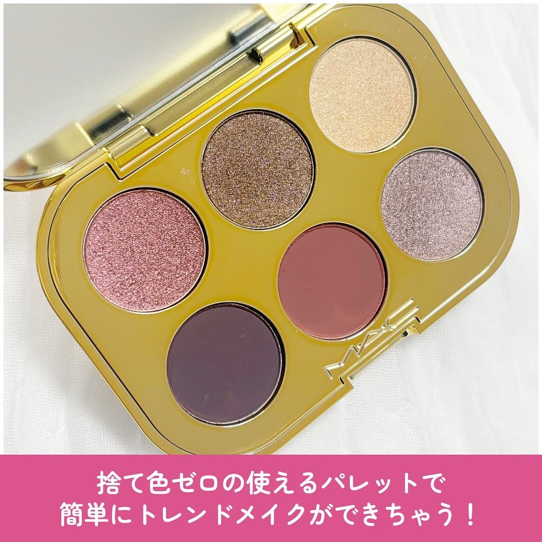 トレジャー アイシャドウ パレット ×6/M・A・C/アイシャドウパレットを使ったクチコミ（3枚目）